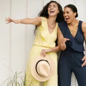 Smash + Tess the daydreaming romper lemon merengue yellow medium